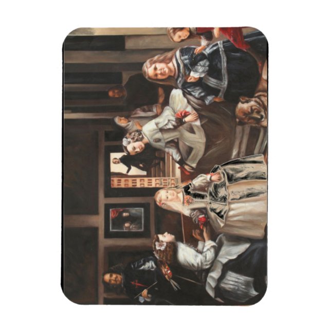 Imán Las Meninas by Diego Velázquez Magnet (Vertical)