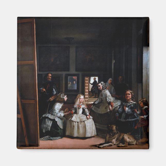 Imán Las Meninas, las empleadas del honor, Diego Velázq (Frente)