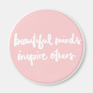 Imán Las mentes hermosas inspiran a la gente Inspirador