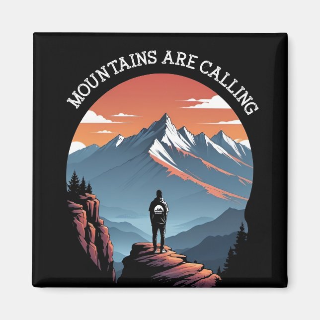 Imán Las montañas están llamando (Frente)