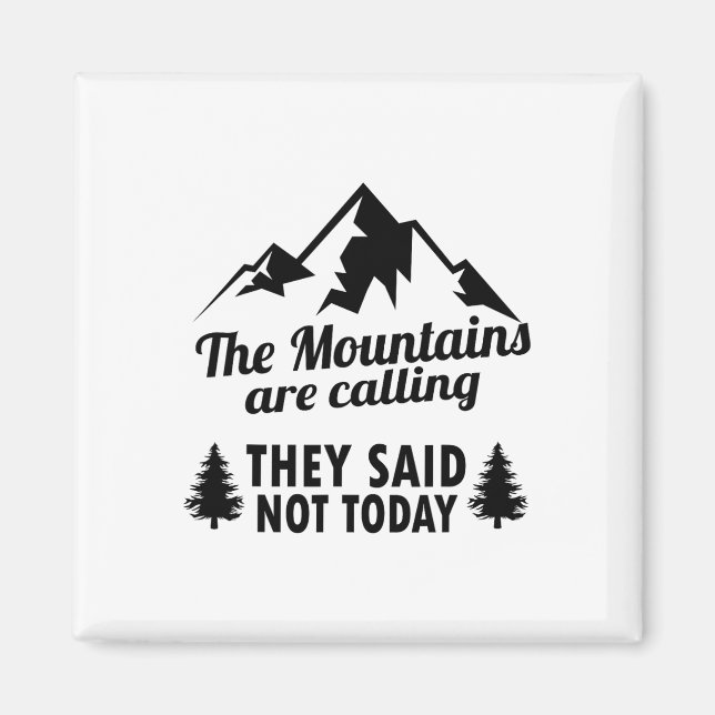 Imán Las montañas están llamando  (Frente)