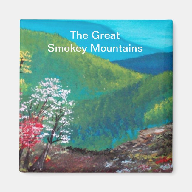 Imán Las montañas Smokey (Frente)