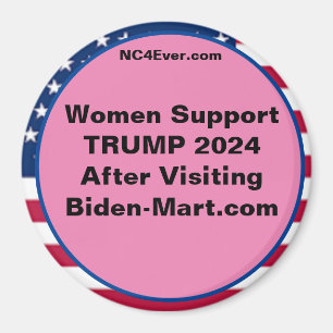 Imán Las Mujeres Apoyan A TRUMP 2024 Después De Fridge
