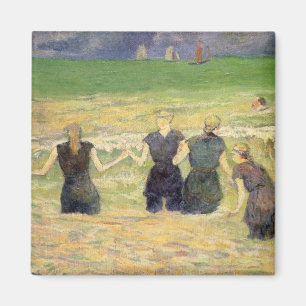Imán Las mujeres bañan a Dieppe por Paul Gauguin