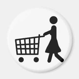 Imán las mujeres compran en negro trolly