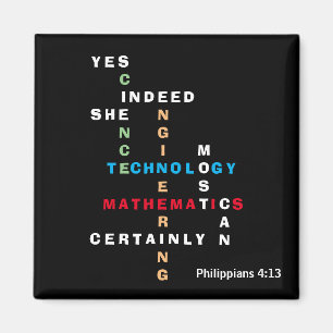 Imán Las Mujeres Modernas En La Cruz De Las Minas STEM