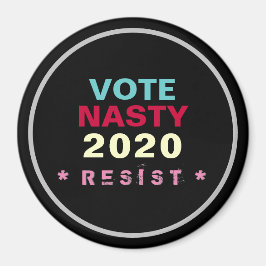 Imán Las mujeres votan NASTY 2020 RESIST Fridge Magnet