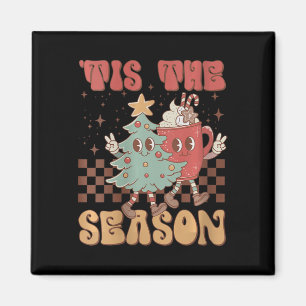 Imán Las Navidades Retro De La Temporada Navidades De T