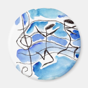 Imán Las notas musicales cobran vida la música añade al