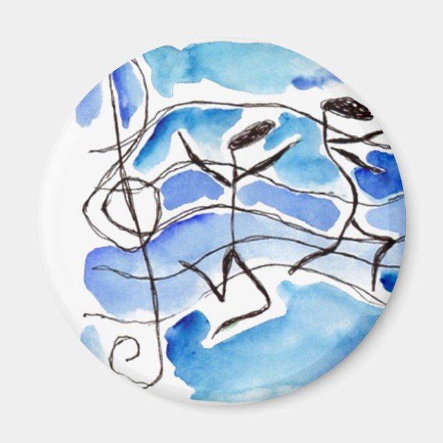 Imán Las notas musicales cobran vida la música añade al (Frente)