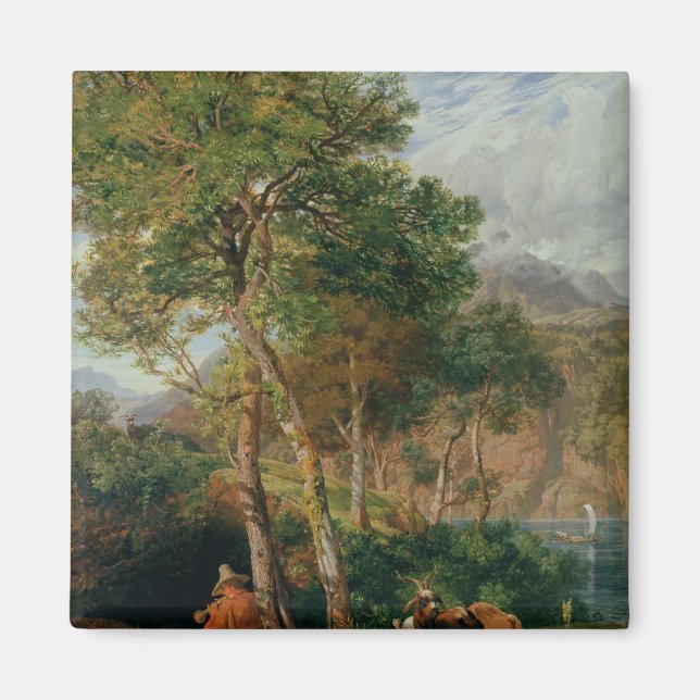 Imán Las orillas del lago Lecco (Frente)