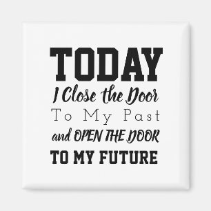 Imán Las palabras de motivación citan blanco y negro