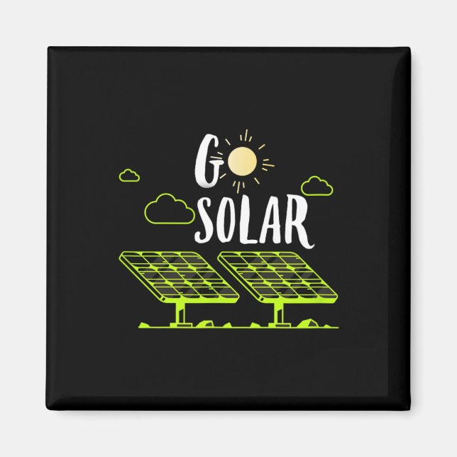 Imán Las paneles solares de energía solar se vuelven so (Frente)