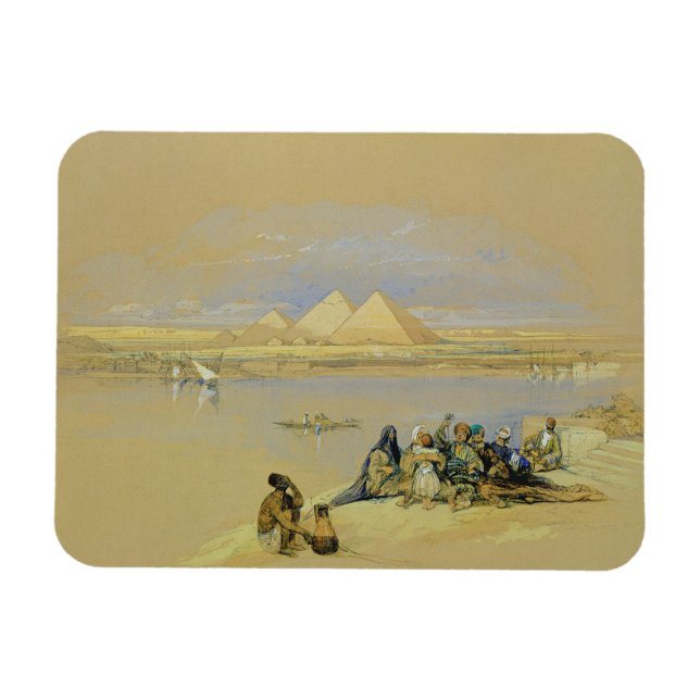 Imán Las pirámides en Giza, cerca de El Cairo (c/c) (Horizontal)