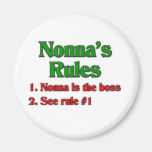 Imán Las reglas de Nonna