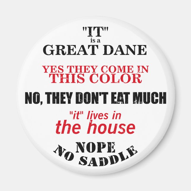 Imán Las respuestas del gran paseo de daneses (Frente)