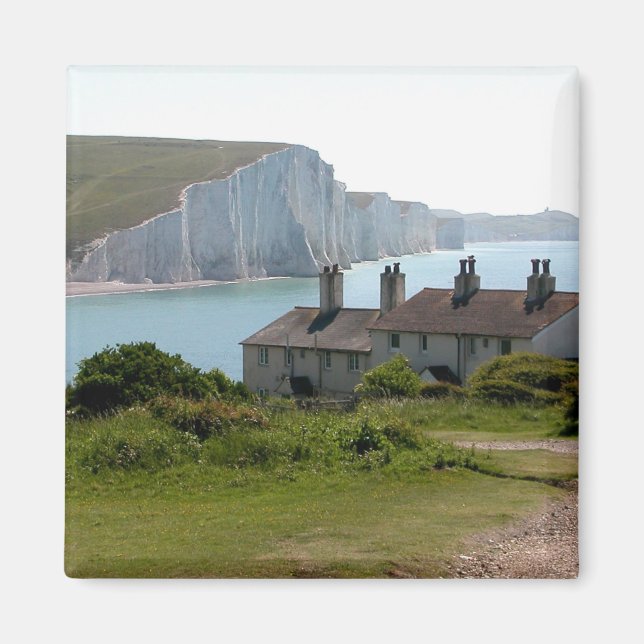 Imán Las siete hermanas, el paraíso de Cuckmere, el Sus (Frente)