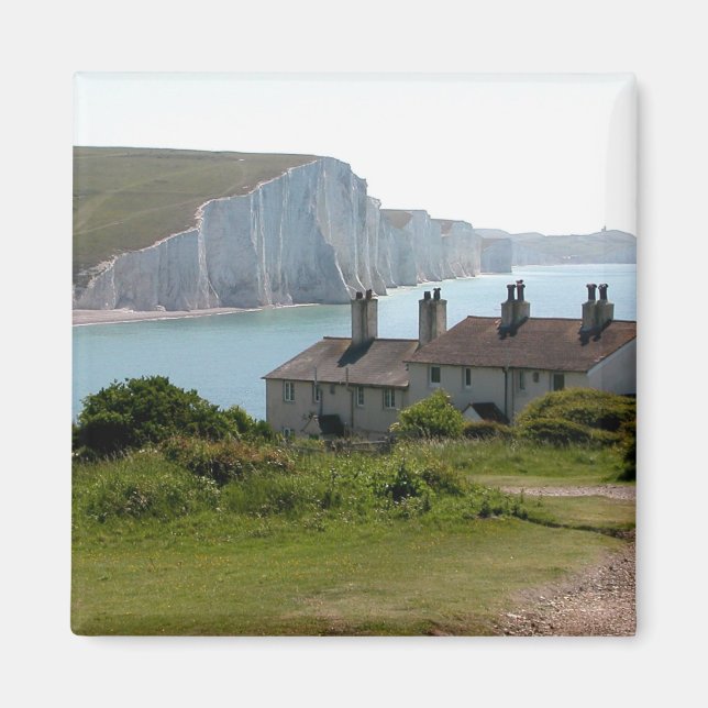 Imán Las siete hermanas, el paraíso de Cuckmere, el Sus (Frente)