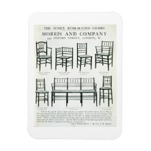 Imán Las sillas de Rush del Sussex, de Morris y