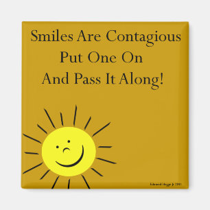 Imán ¡Las sonrisas son Contaigous!