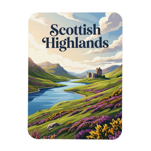 Imán Las Tierras Altas de Escocia Escocia (Vertical)