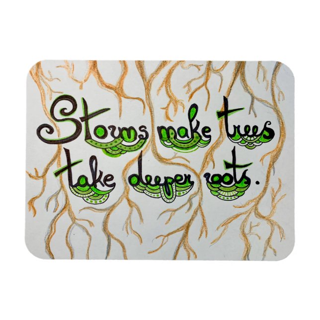 Imán Las tormentas hacen que los árboles tomen raíces m (Horizontal)