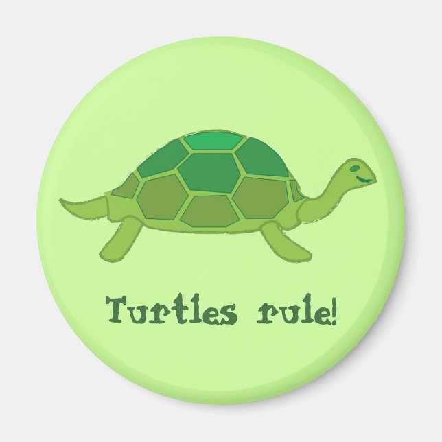 Imán ¡Las tortugas gobiernan! (Frente)