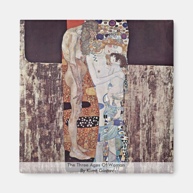 Imán Las Tres Edades De La Mujer De Klimt Gustav (Frente)