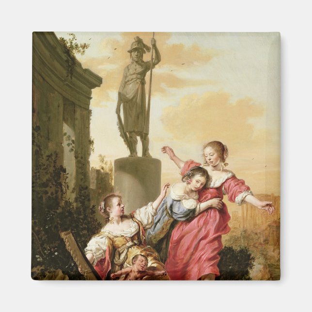 Imán Las tres hijas de los Cecrops (Frente)