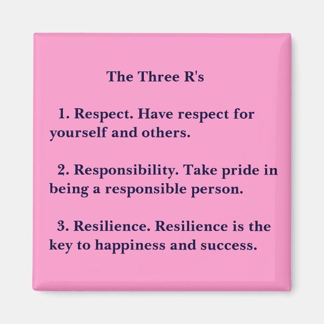 Imán Las tres R (Frente)