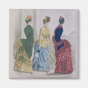Imán Las últimas modas de París, vestidos de tres dí