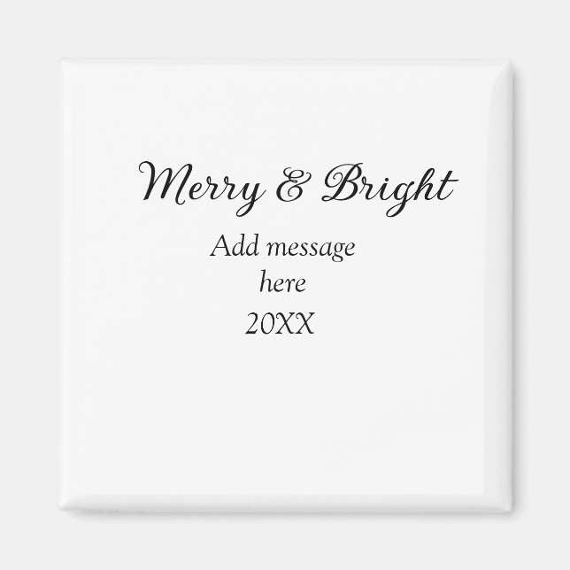 Imán Las vacaciones de los Navidades más brillantes aña (Frente)