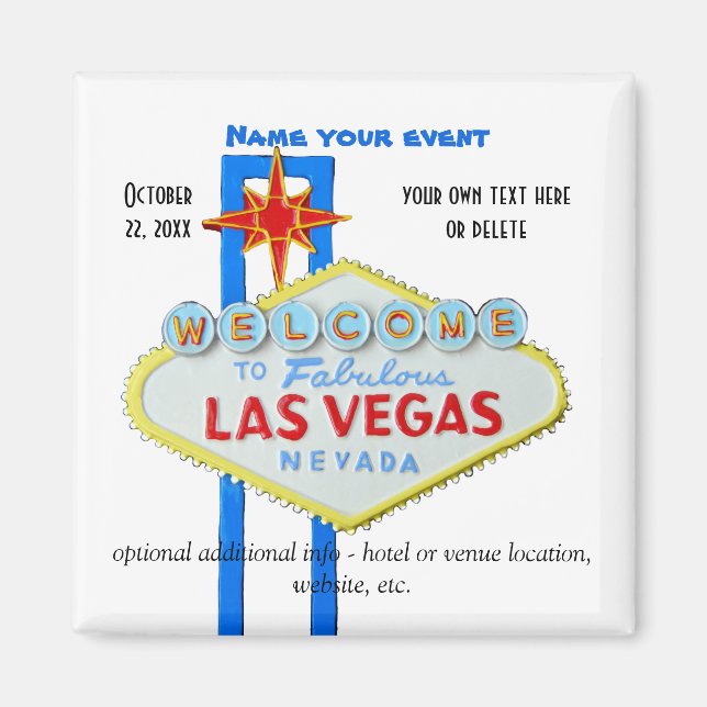 Imán Las Vegas Custom Event (Frente)