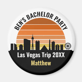 Imán Las Vegas Strip Sunset Personalizado Vacation