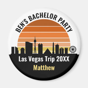 Imán Las Vegas Strip Sunset Personalizado Vacation