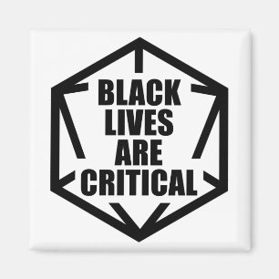 Imán Las vidas negras BLM son críticas [B&W]