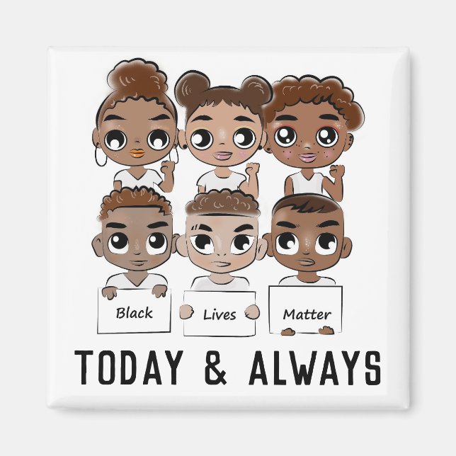 Imán Las vidas negras importan hoy y siempre (Frente)