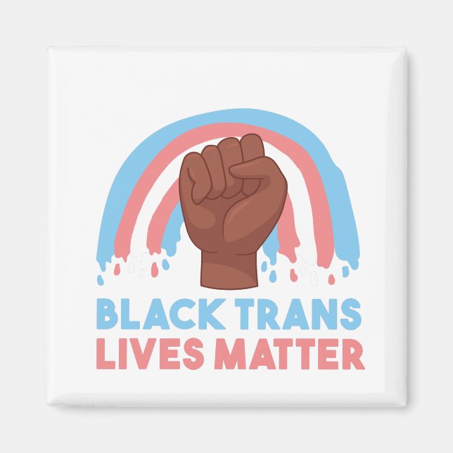 Imán las vidas trans negras importan (Frente)