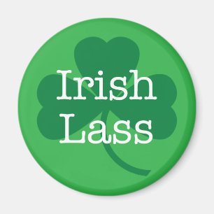 Imán Lass irlandés, el Shamrock Magnet de San Patricio