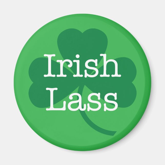 Imán Lass irlandés, el Shamrock Magnet de San Patricio (Frente)