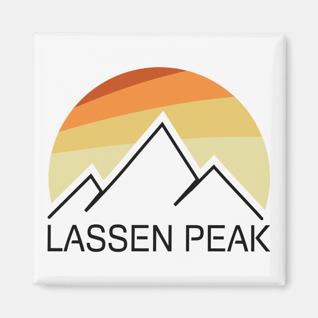 Imán Lassen Peak California Retro (Frente)