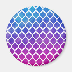 Imán Latencia marroquí rosa azul morado