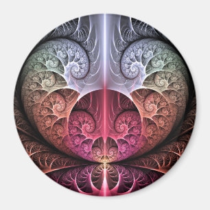 Imán Latido, Arte fractal surrealista abstracto