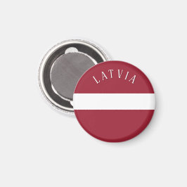 Imán Latvia Flag (with editable text)