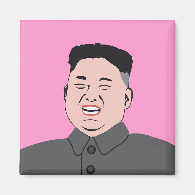 Imán Laughing Kim Jong-un (Frente)