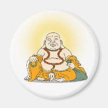 Laughing Maitreya Buddha Magnet