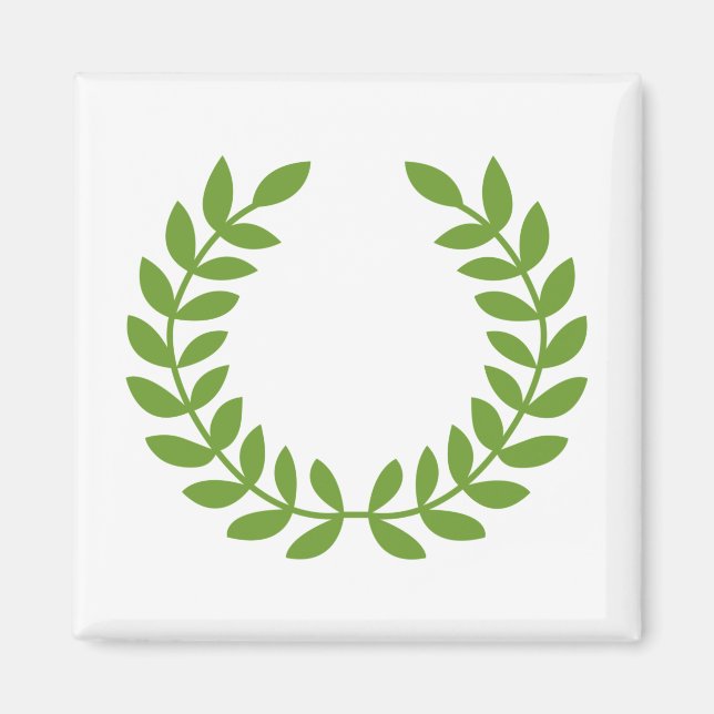 Imán Laurel Wreath (Símbolo griego antiguo) (Frente)