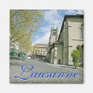 Imán Lausana, Suiza Square Magnet