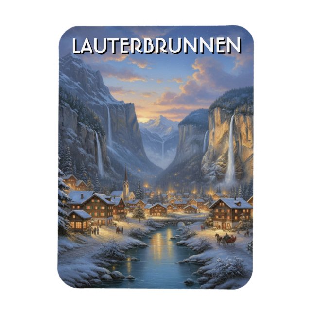 Imán Lauterbrunnen Suiza Viajes (Vertical)