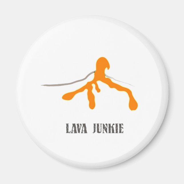 Imán Lava Junkie (General) Magnet (Frente)